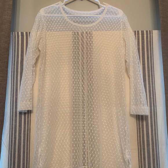 Island Passage sheer polka dot swimsuit coverup - Picture 5 of 10